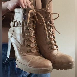 Brown size 8 G by Guess high heel boots